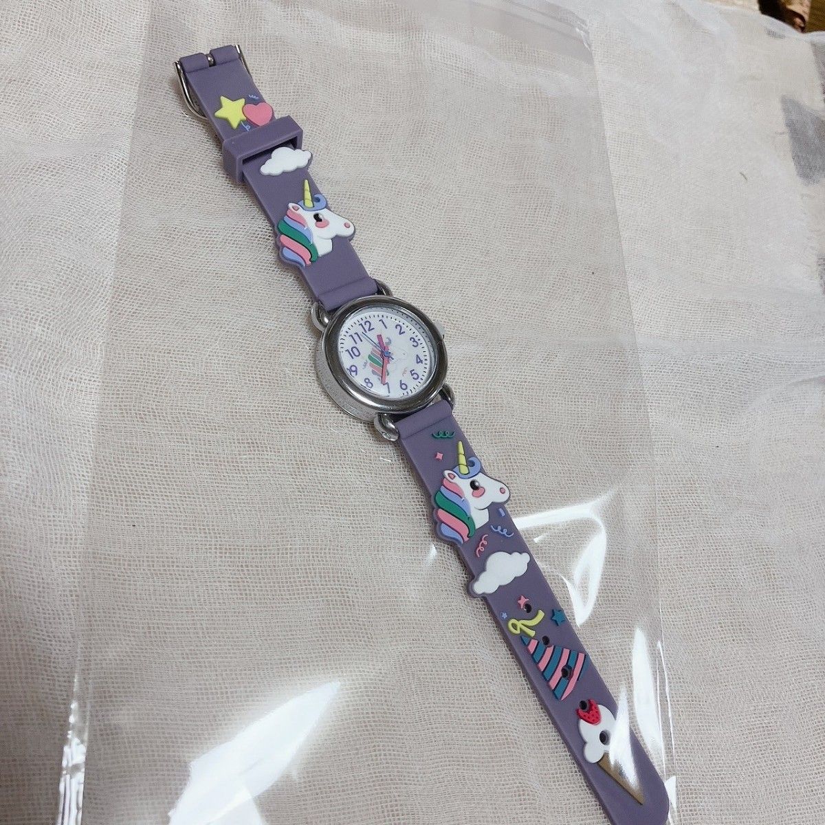 【0129】パープル▼キッズ 腕時計 ユニコーン 女の子 プレゼント