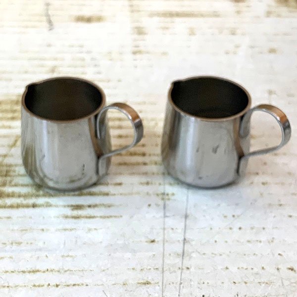 * sugar pot summarize * made of stainless steel sugar pot 2 piece milk pitcher 3 piece mug set sale YUKIWA M-5 interior secondhand goods M