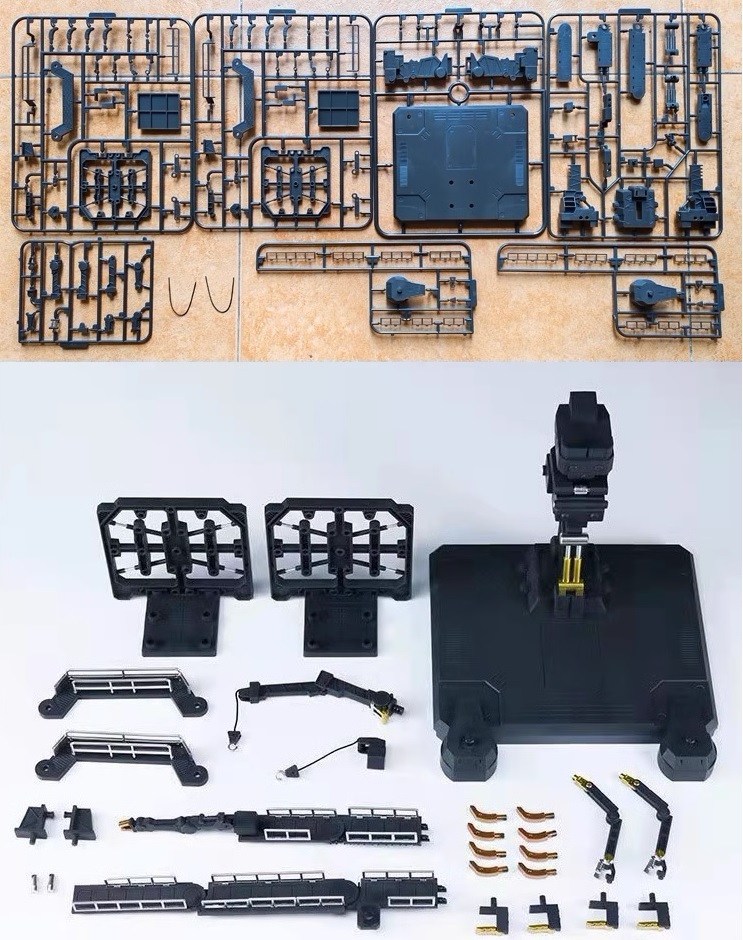 【EffectWings/EW】1/144 RG νガンダム用 整備ハンガー 整備台 台座 解体匠機様式 プラモデル_画像4