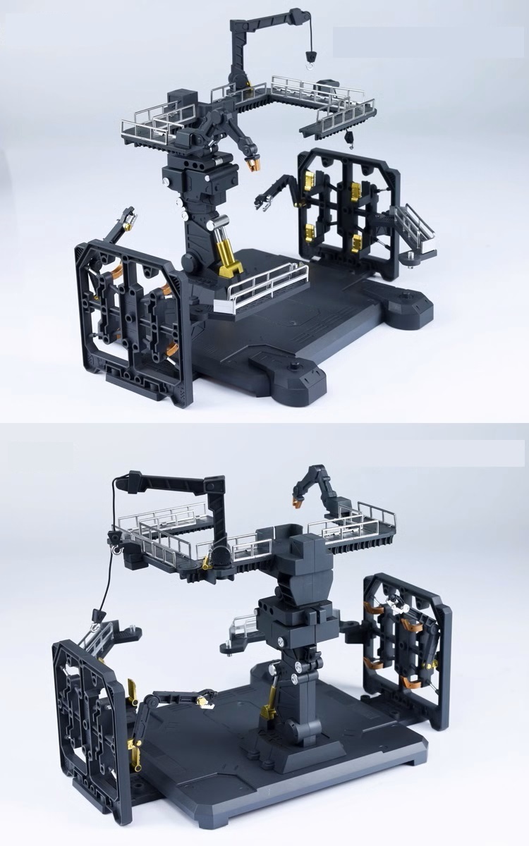 【EffectWings/EW】1/144 RG νガンダム用 整備ハンガー 整備台 台座 解体匠機様式 プラモデル_画像2