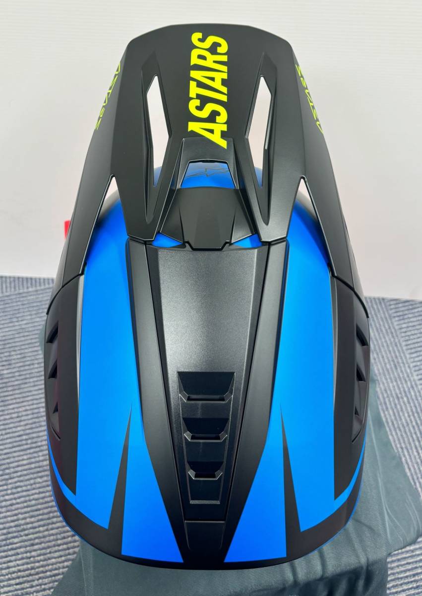 新品 Alpinestars SM5 アルパインスターズ S-M5 Rayon ブルー・ホワイト サイズ L 送料込29,800円 オフロードヘルメット ALHM5RANUBWML_画像6