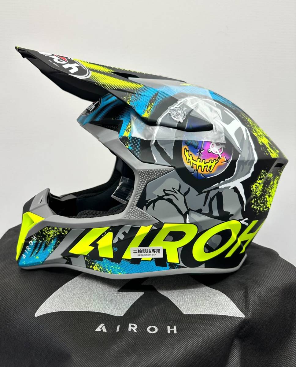 新品 Airoh アイロー オフロードヘルメット Wraap Alien イエローマット サイズ L 送料込25,000円 AIHWRALYML_画像5
