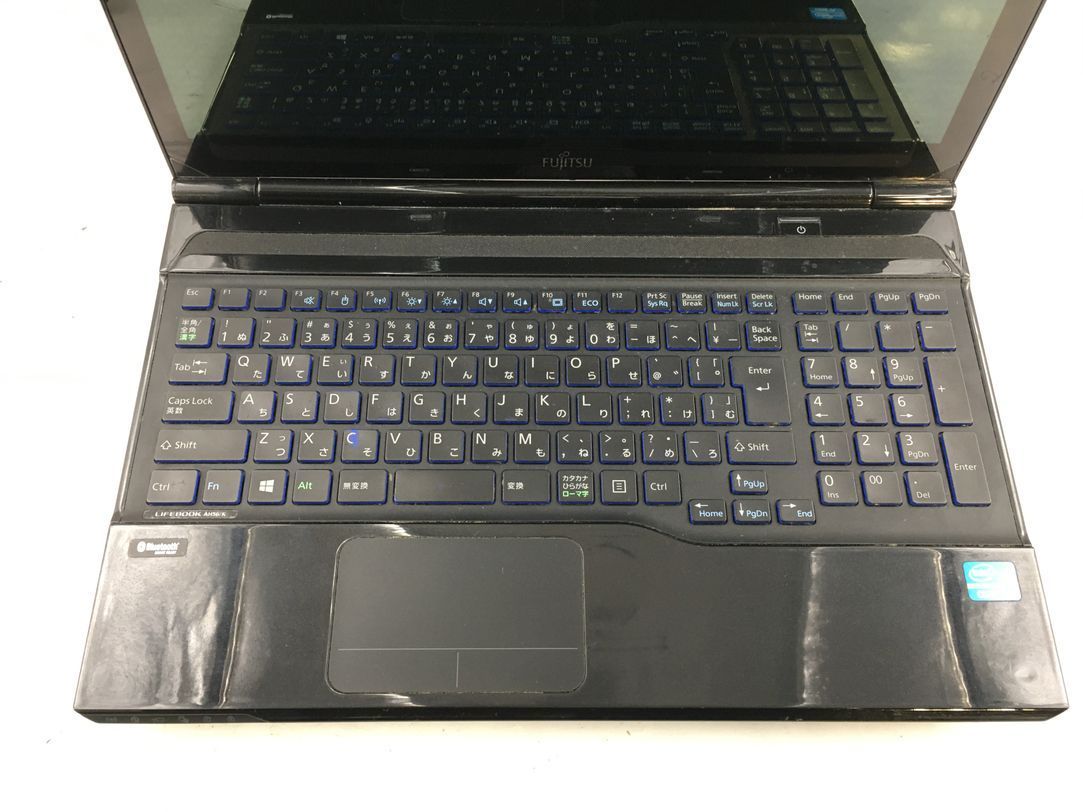 FUJITSU/ノート/HDD 750GB/第3世代Core i5/メモリ4GB/4GB/WEBカメラ有/OS無-231215000681218_キーボード接写１