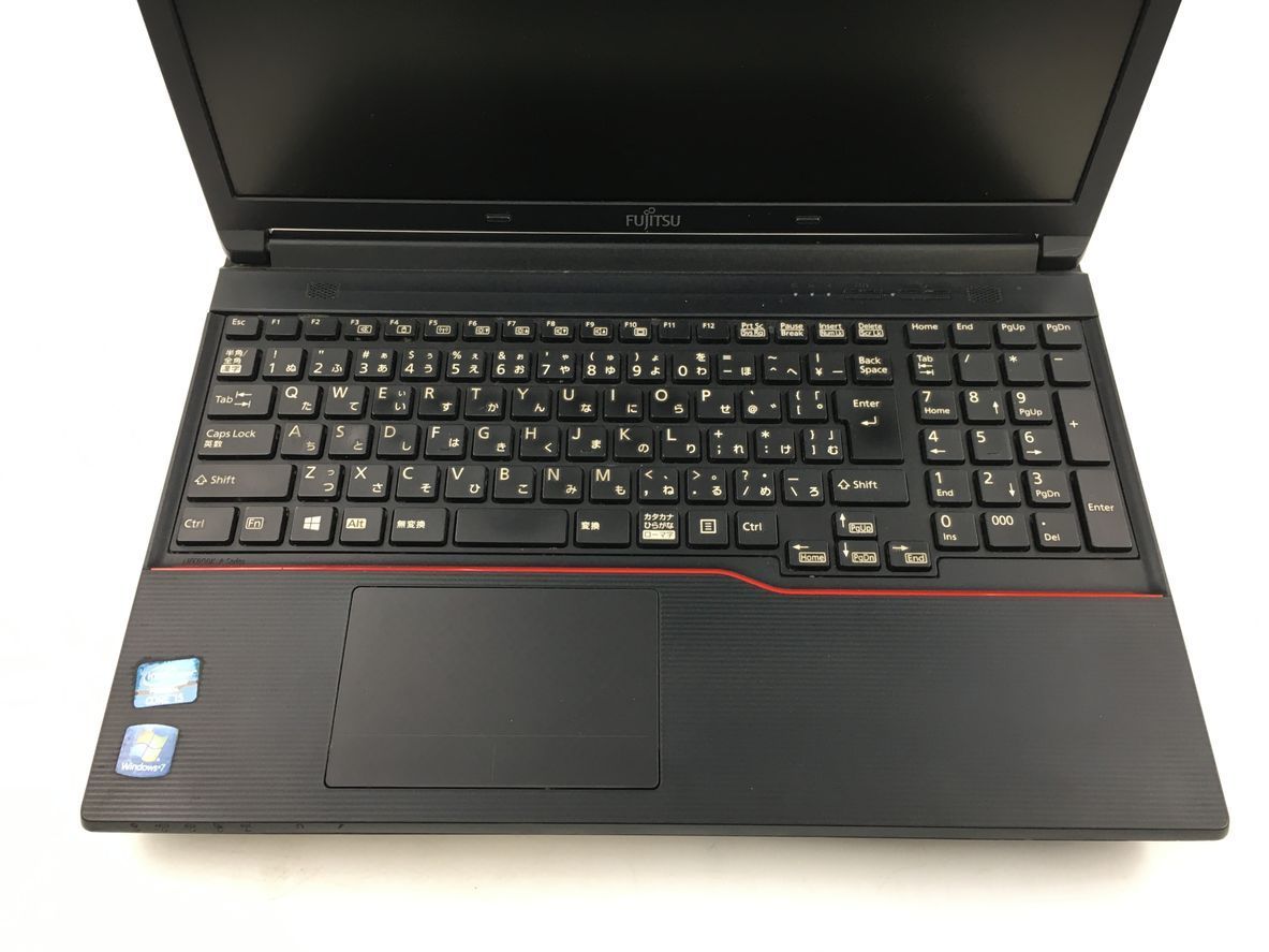 FUJITSU/ノート/HDD 320GB/第3世代Core i5/メモリ8GB/8GB/WEBカメラ無/OS無-231220000693715_キーボード接写１