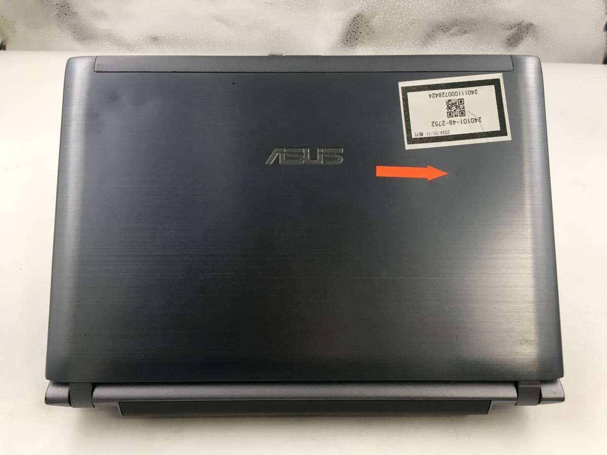 ASUS/ノート/HDD 750GB/第2世代Core i5/メモリ4GB/4GB/WEBカメラ有/OS無-240111000728424_天板　M