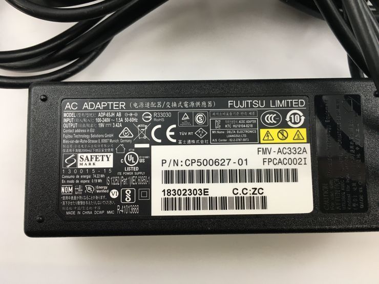 FUJITSU/ノート/HDD 750GB/第3世代Core i5/メモリ4GB/4GB/WEBカメラ有/OS無-231225000701509_付属品 1