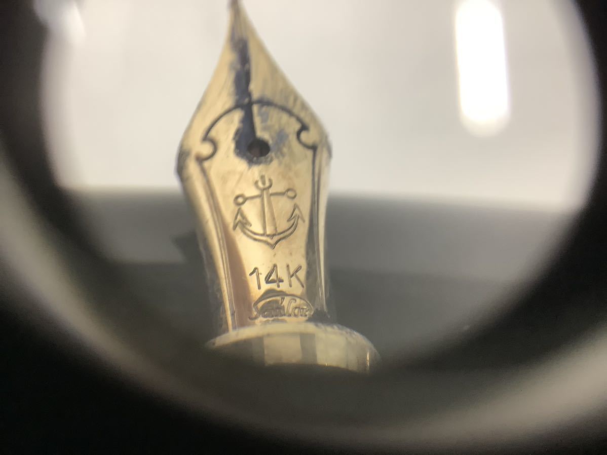 #11060　SAILOR　セーラー　万年筆　ペン先　14K　箱付　説明書付　万年筆　筆記用具　文房具　_画像4