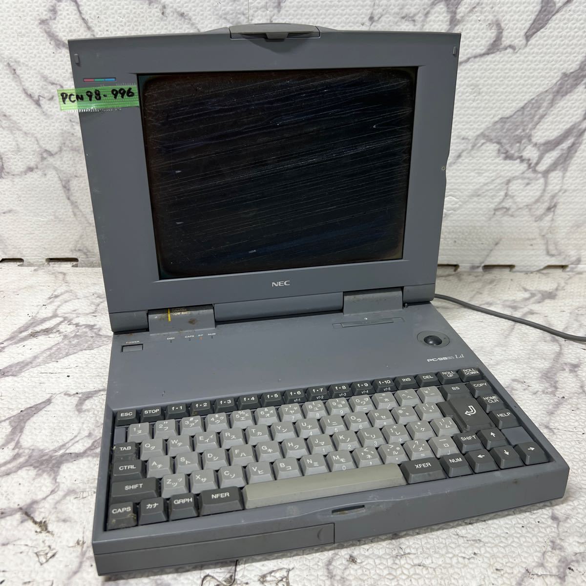 PCN98-996 激安 PC98 ノートブック NEC PC-9821 Ld/350A2 起動確認済み ジャンク_画像1