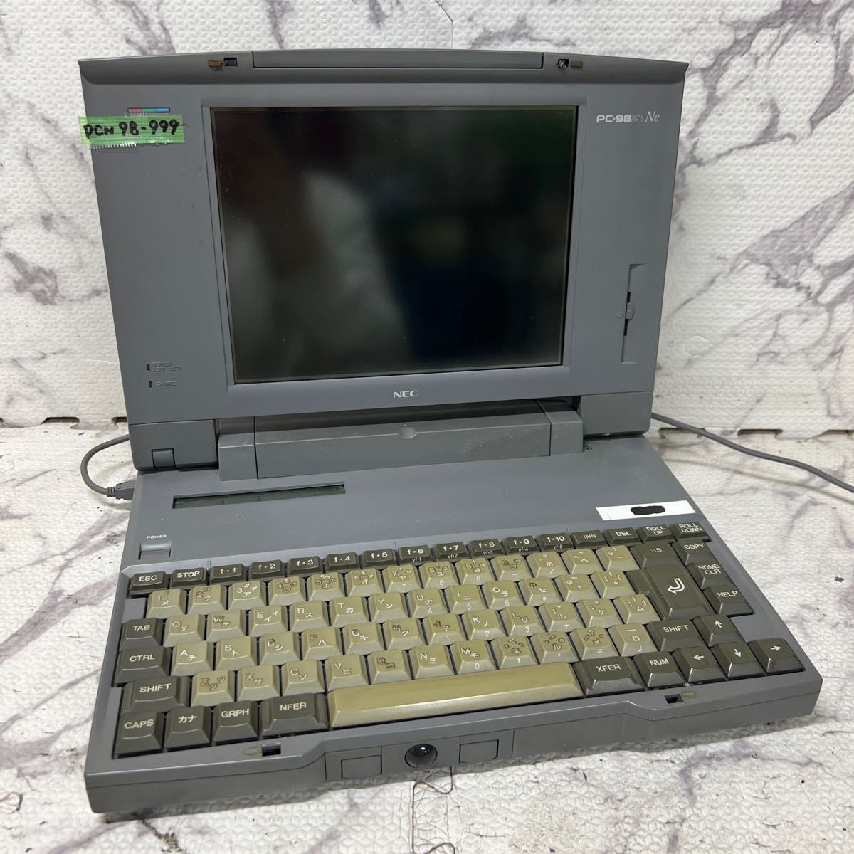 PCN98-999 激安 PC98 ノートブック NEC PC-9821Ne 通電確認済み ジャンク_画像1