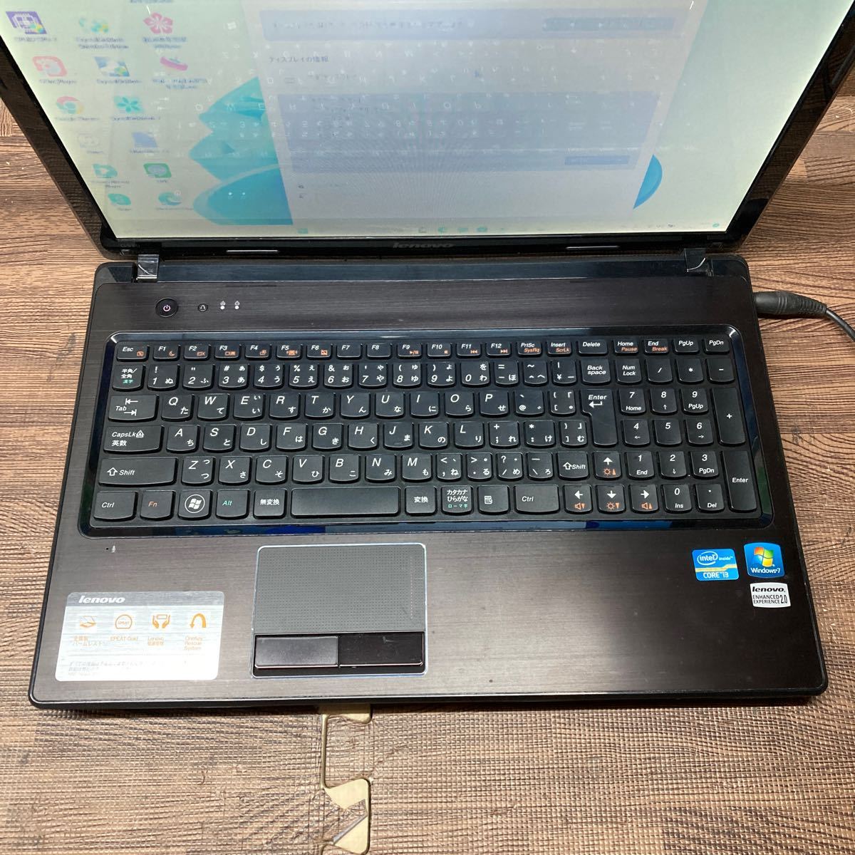 MY1-162 激安 OS Windows11Pro試作 ノートPC Lenovo G570 Core i3 メモリ4GB HDD320GB カメラ 現状品_画像5