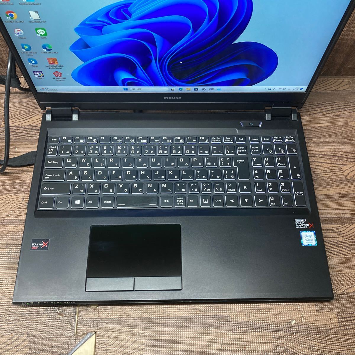 MY1-176 super-discount OS Windows11Pro. work ge-ming Note PC mouse GTUNE E5-144-CLR Core i7 9750H memory 4GB HDD320GB camera Bluetooth present condition goods 