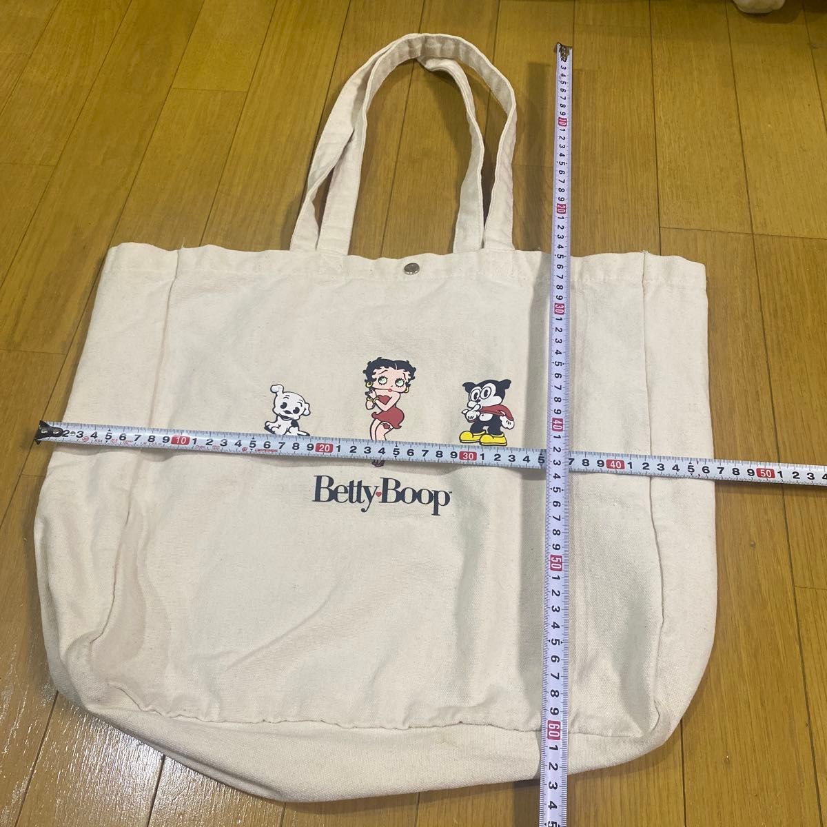 ベティブープ　BETTYBOOP ベティちゃん　キャンバス　トートバッグ　ビッグトートバッグ