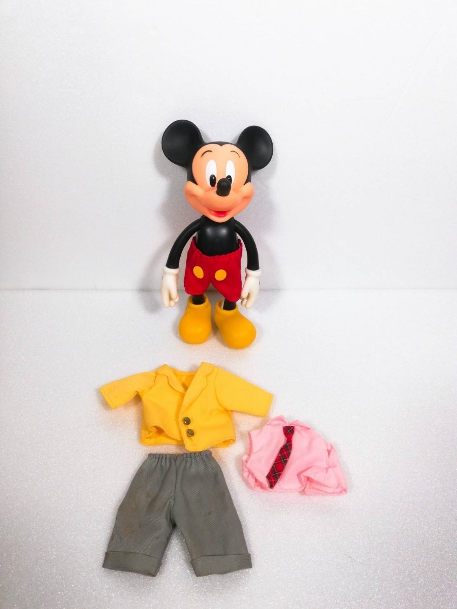 ヤフオク ミッキー 19cm 着せ替え ドール 人形 フィギュア