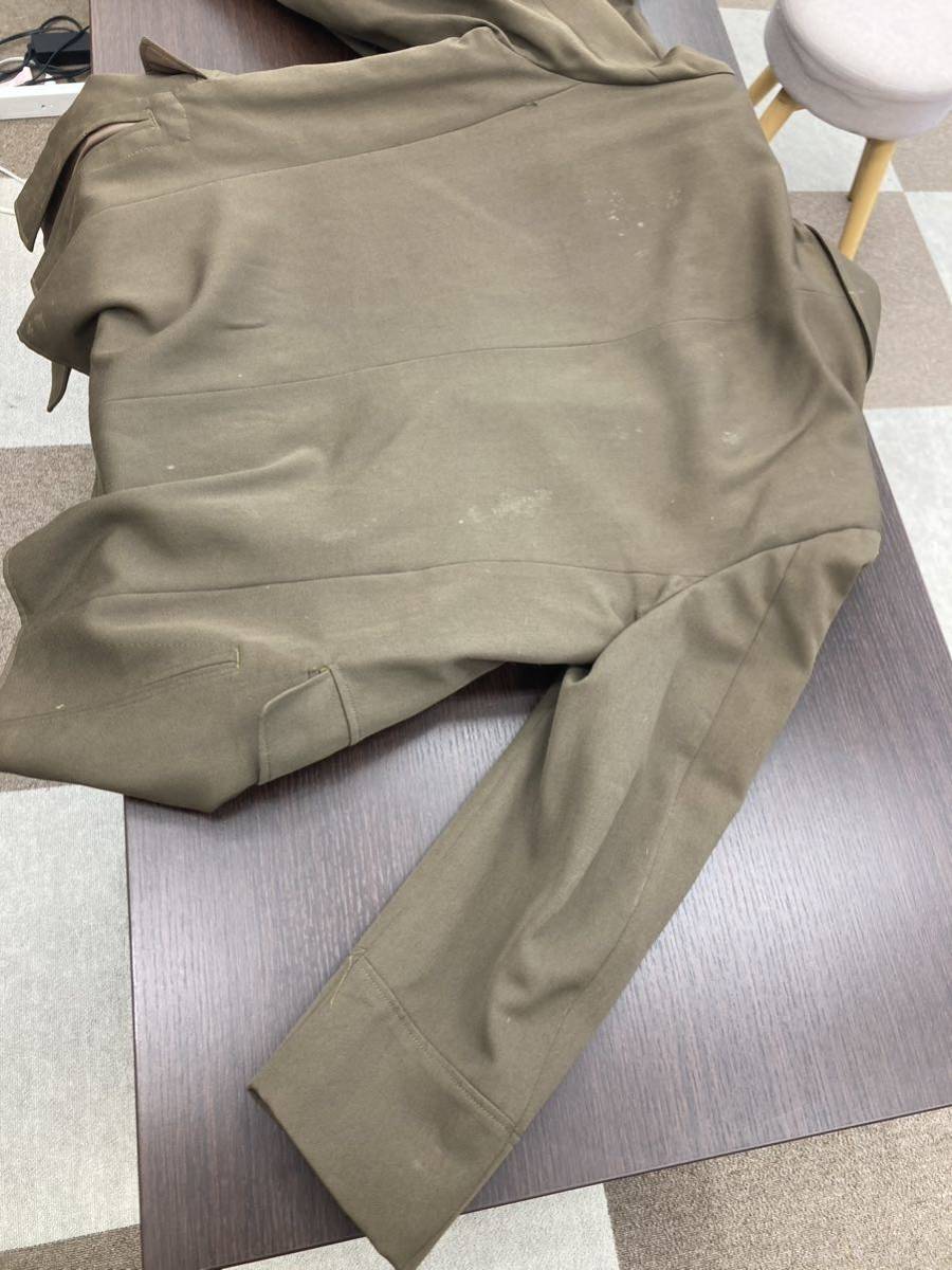 旧日本軍 大日本帝国 陸軍 将校 軍服 上下セット 上衣 上着 ズボン制服 ミリタリー カーキ School UNI 43cmの画像9