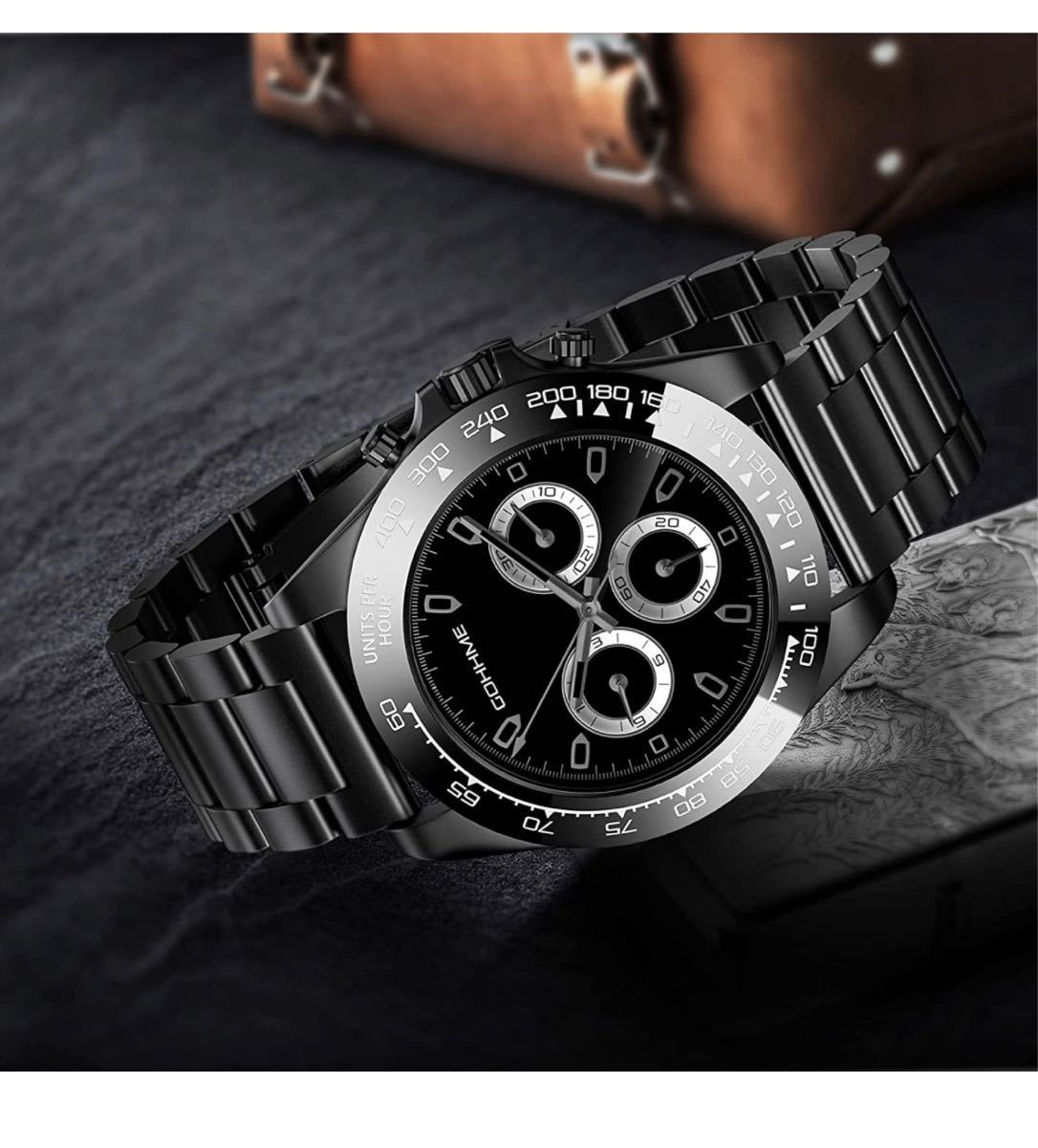 時計バンド ベルト革新版 22mm ステンレス 時計 ベルト22ミリ スマートウォッチバンド ベルト黒_画像5