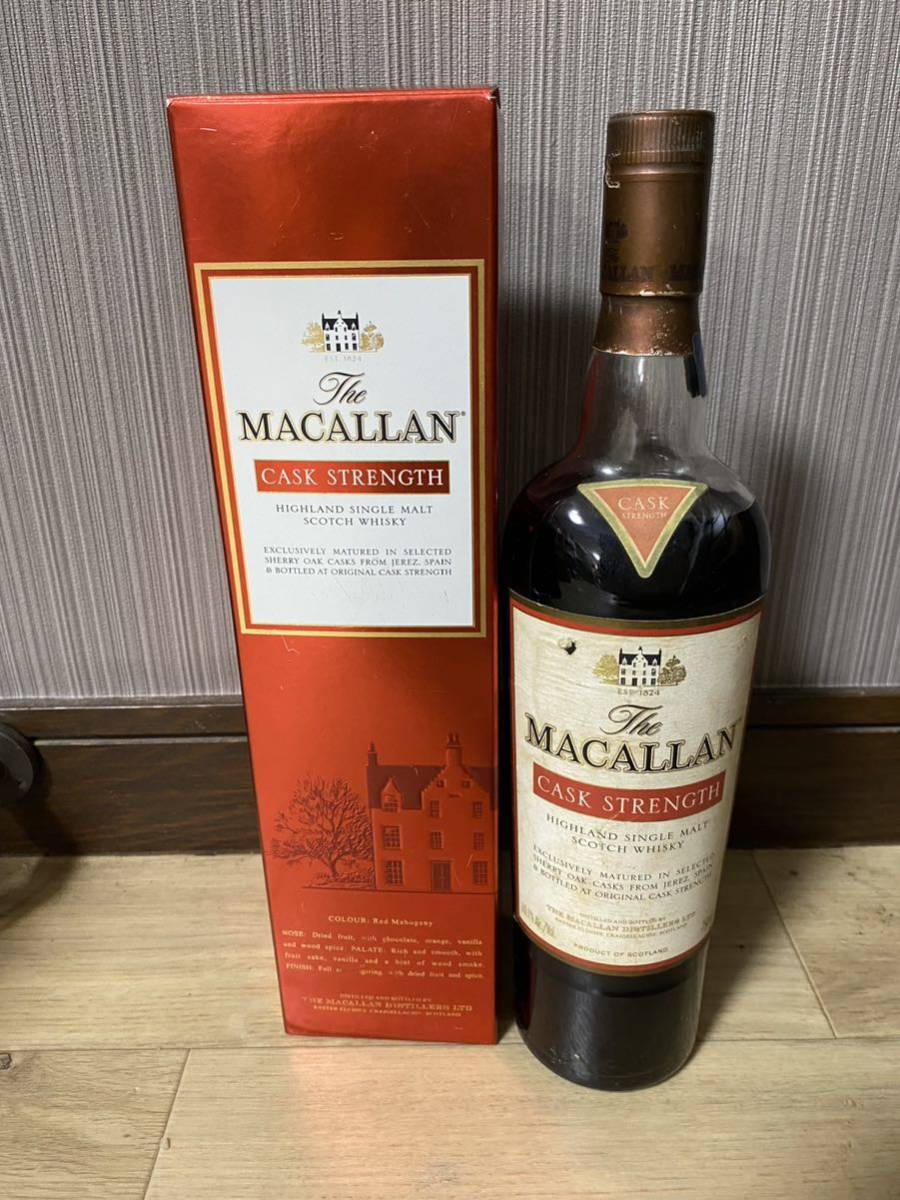 古酒The MACALLAN箱付マッカランCASK STRENGTHカスクストレングス750ml _画像1