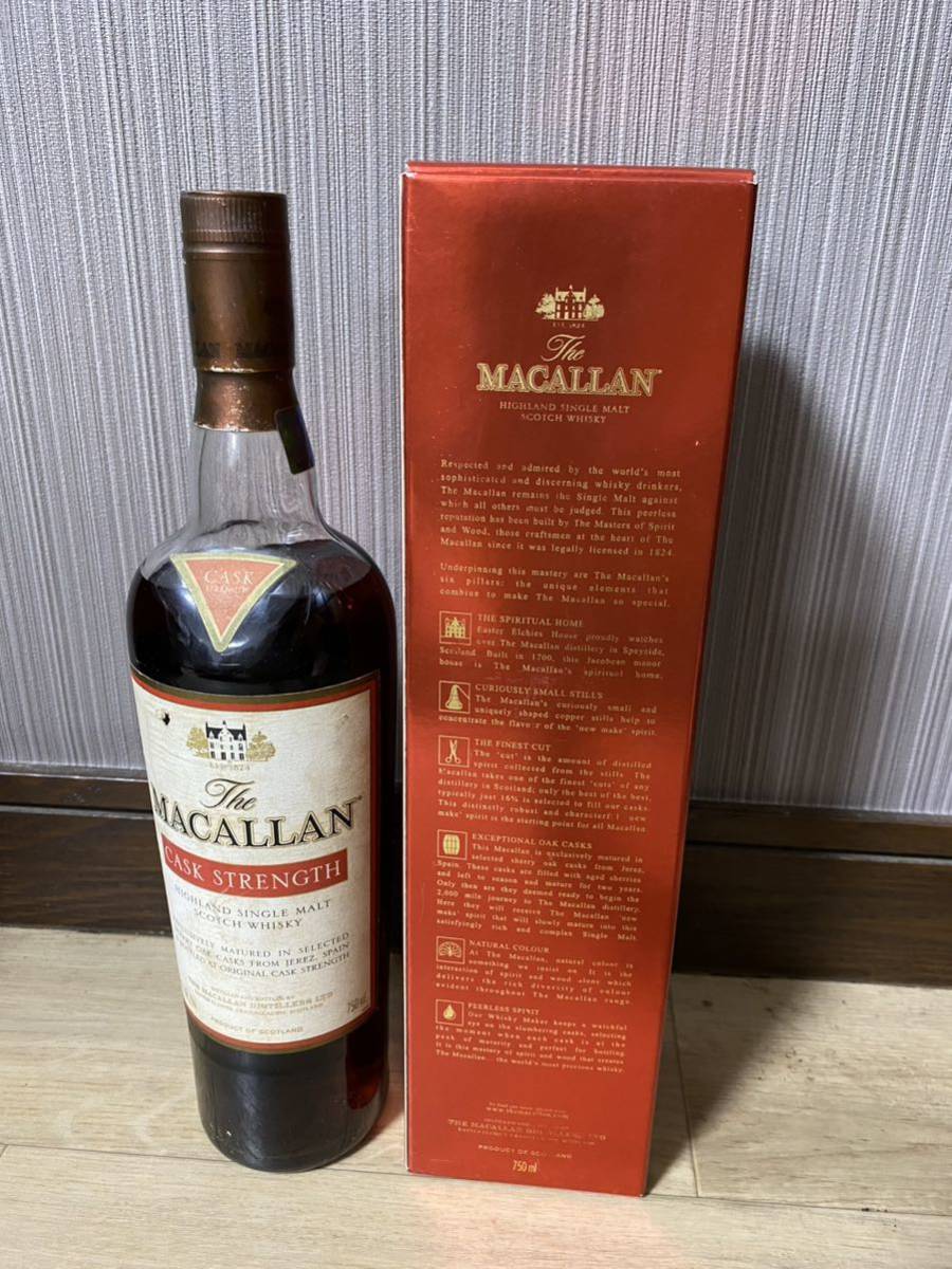 古酒The MACALLAN箱付マッカランCASK STRENGTHカスクストレングス750ml _画像9