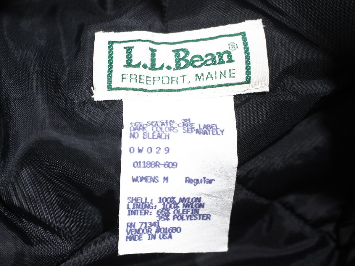 USA製 L.L.Bean LLビーン Thinsulate 3M 中綿入り パンツ M レディース 黒_画像3