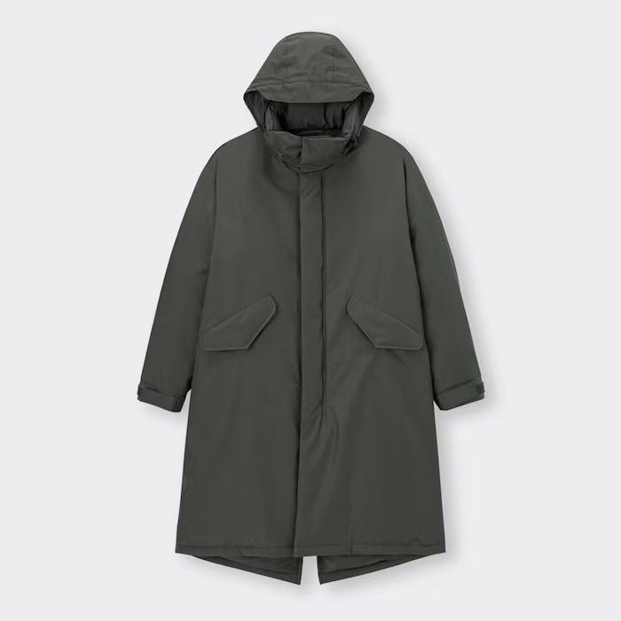 新品未使用 GU ヒートパデッドモッズコート ダークグリーン L 新品未使用 GU ヒートパデッドモッズコート ダークグリーン L