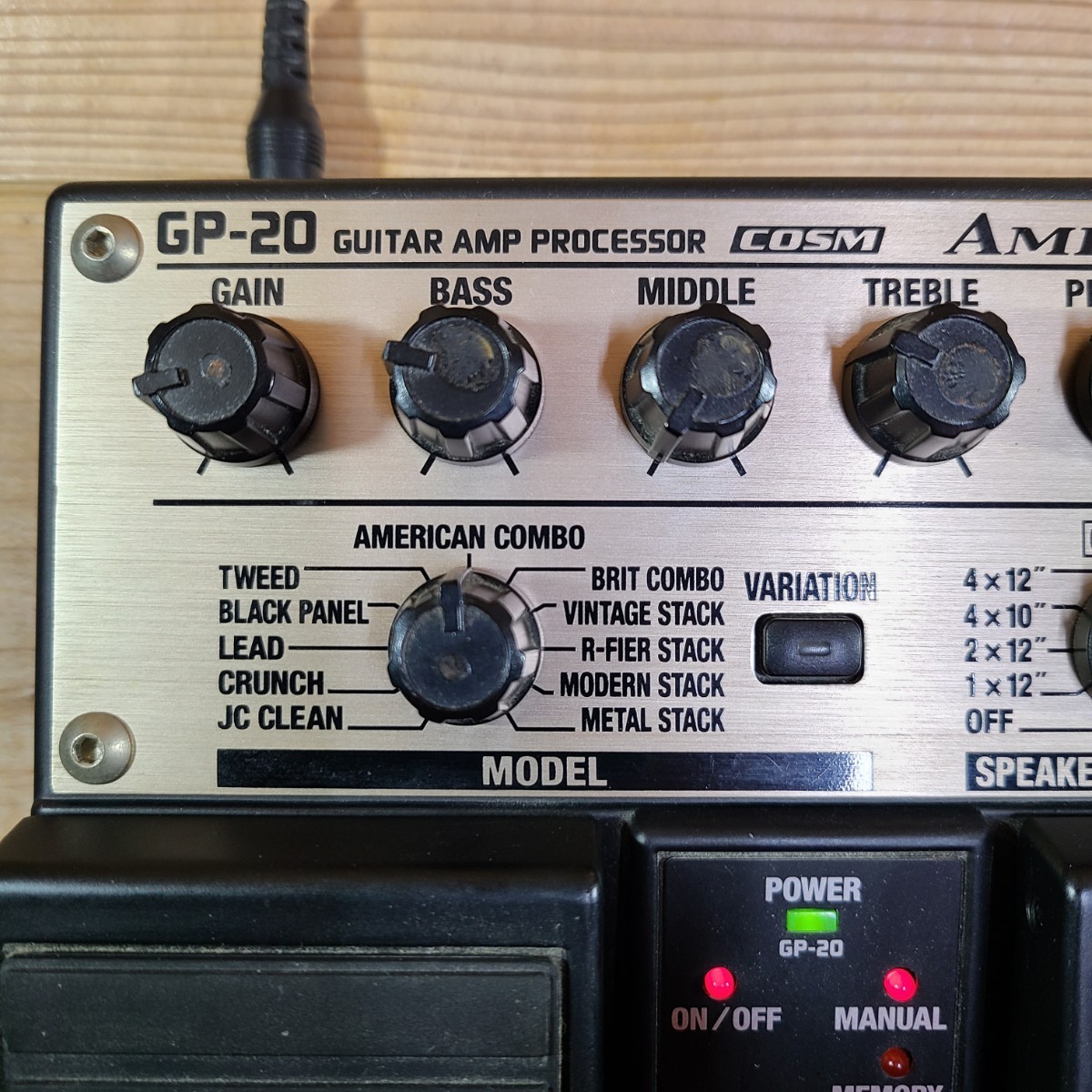 １円 ジャンク BOSS GP-20 ボス エフェクター ギター アンプ ファクトリ プロセッサー シュミレータ ツインペダル AMP FACTORY Processor_画像3