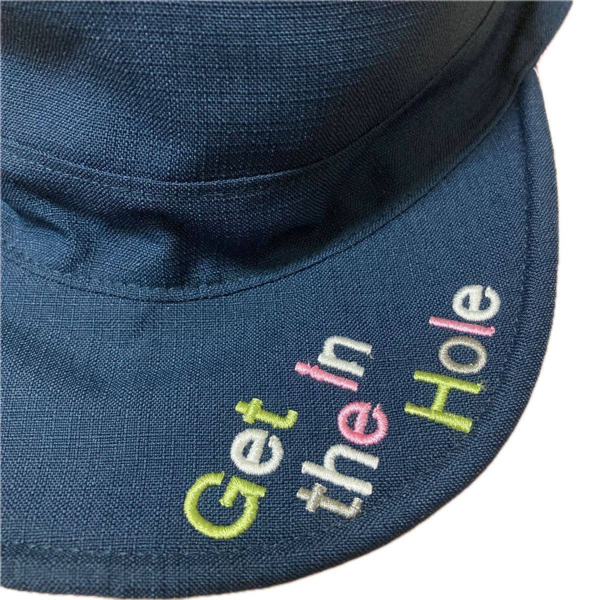 マンシングウェア  ワークキャップ　レディースF(55〜57) リバーシブル　ゴルフキャップ　ネイビー　 帽子