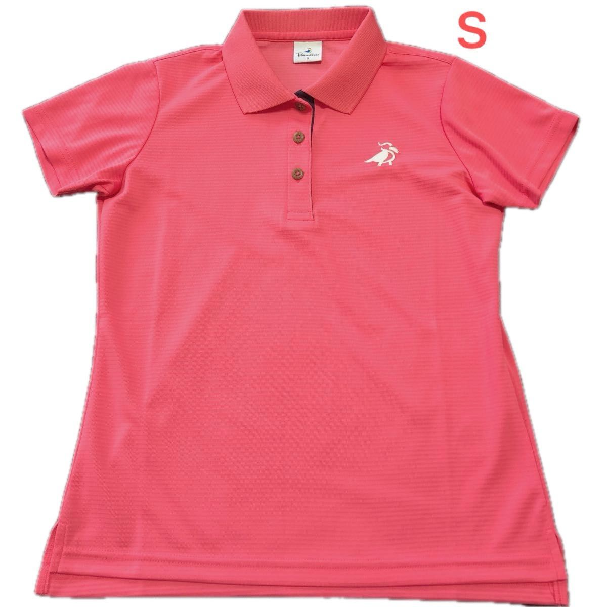 美品パラディーゾ　半袖ゴルフシャツ　レディース ゴルフウェア　S 速乾素材 ポロシャツ　ブリヂストン