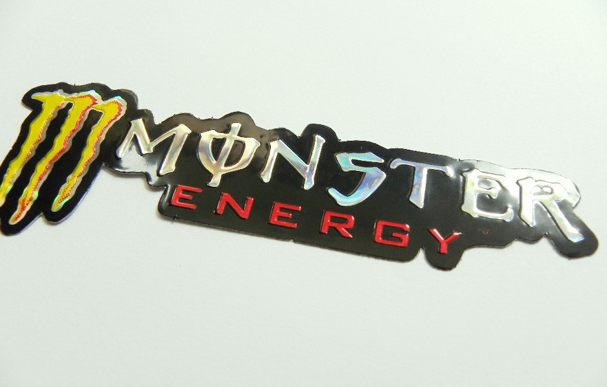 ☆【ステッカー/シール】MOTORSPORT モータースポーツ ▽銀.赤 モンスターエナジー MONSTER ENERGY (1) 3D ホログラムの画像3