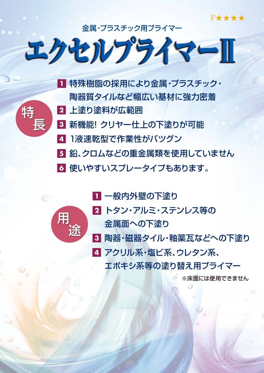 未使用品　東日本塗料㈱　エクセルプライマーⅡ　420ml×2本　金属・プラスチック用プライマー　_画像5