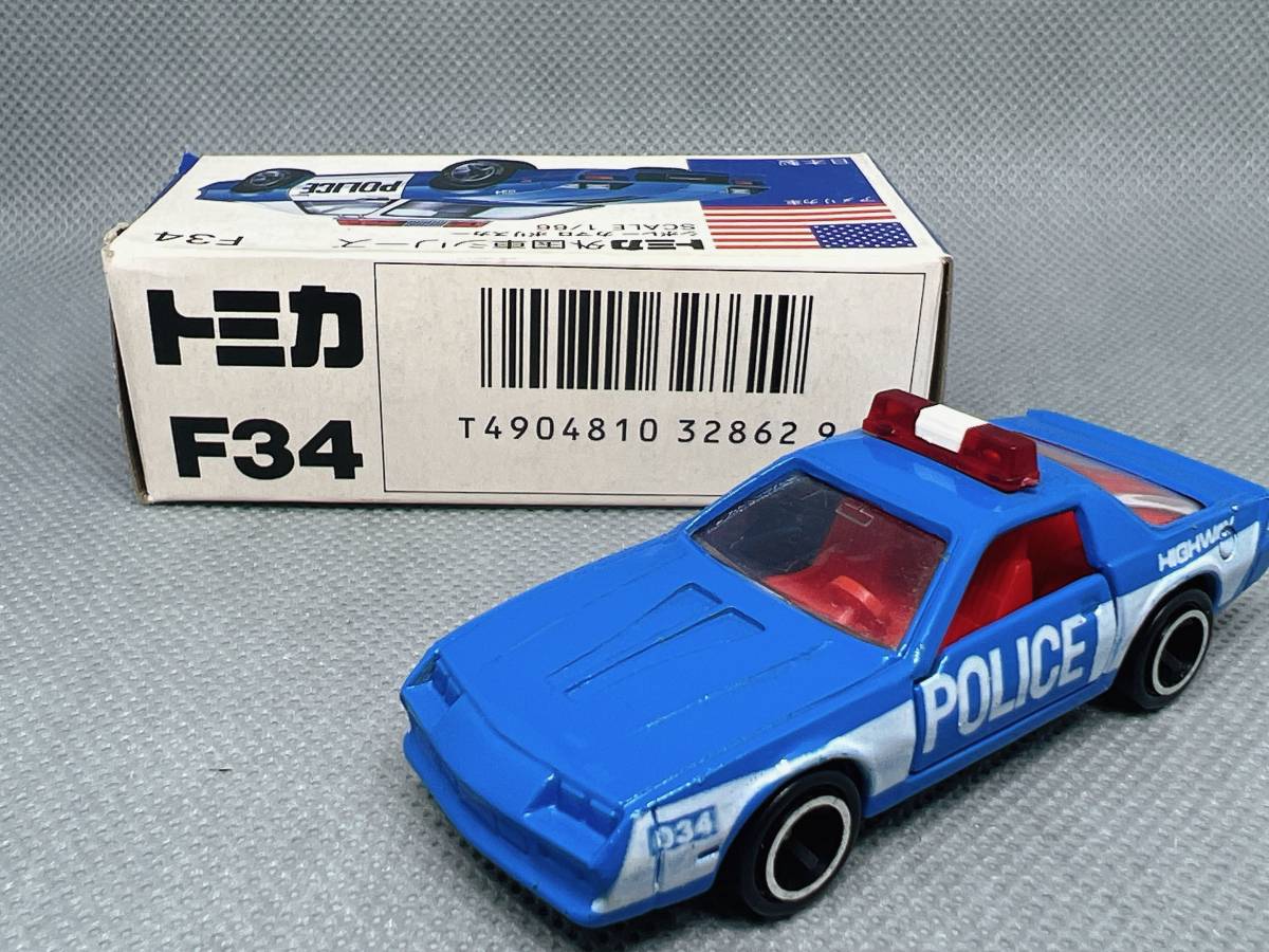 トミカ　青箱F34 シボレーカマロポリス　日本製_画像5