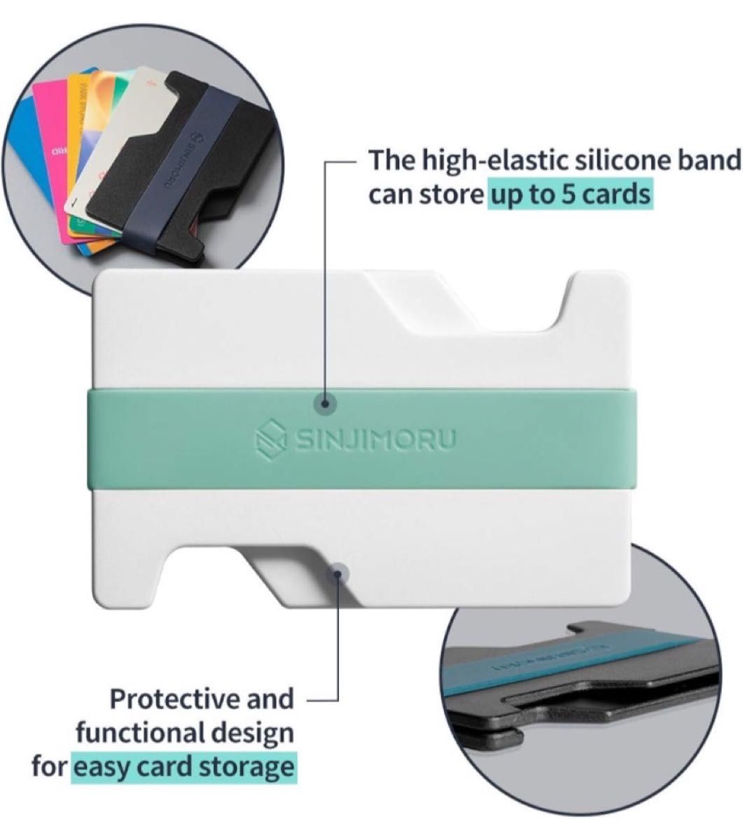  スマホ着脱可能ミニ財布、ワイヤレス充電対応 Suica ID クレジットカードケース 薄型 ウォレット