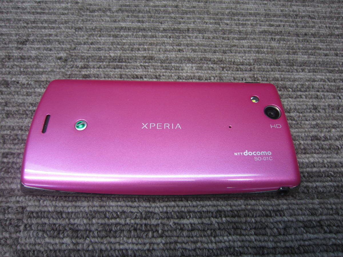HTき12-54 【中古品】docomo スマートフォン　Xperia arc　SO-01C　ピンク_画像6