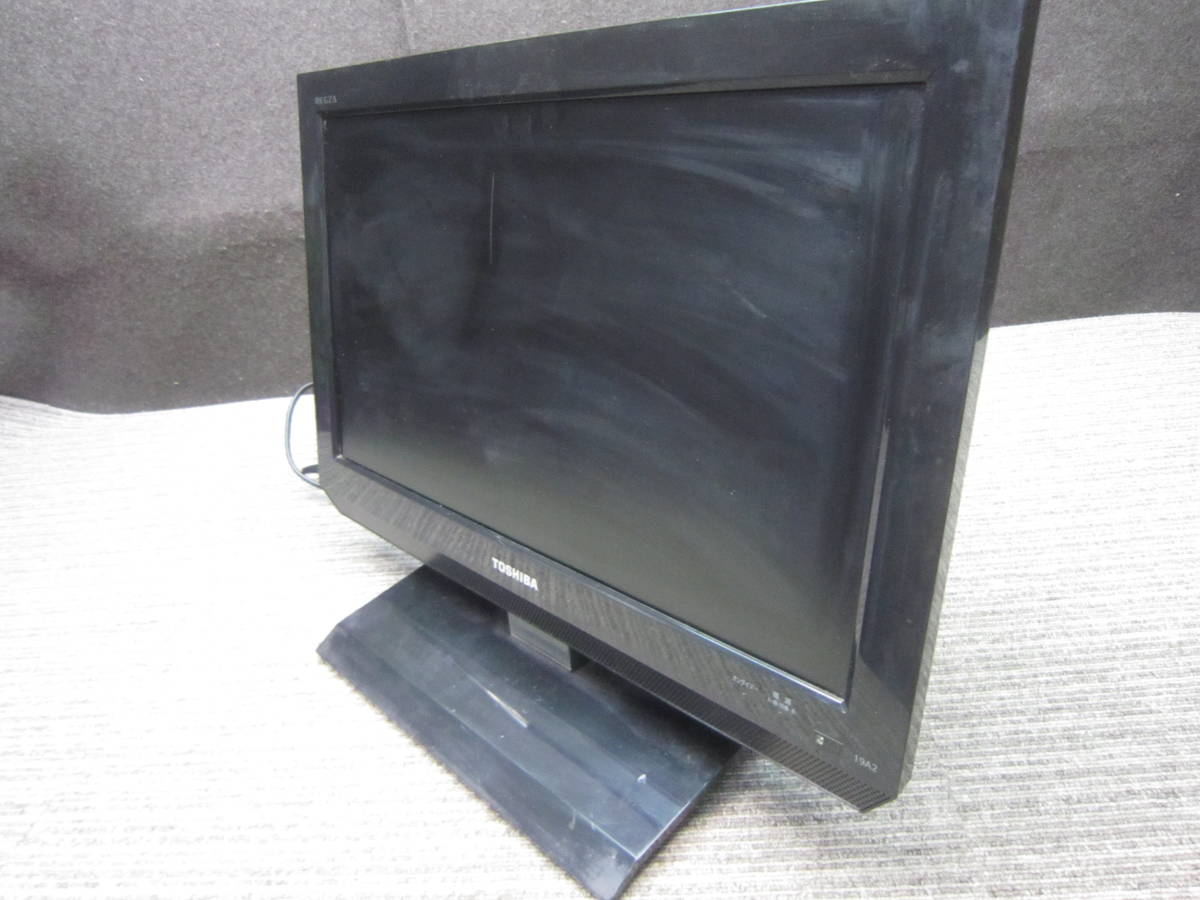 HTお1-35 【中古品】TOSHIBA REGZA 19A2 液晶カラーテレビ [19インチ ブラック] 2011年製_画像1