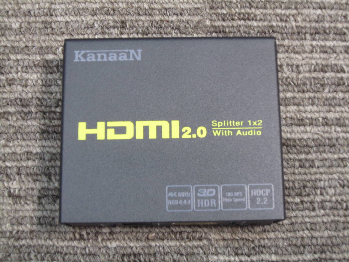 HTき1-60 【中古品】KanaaN HDMI2.0 HDRスプリッター 1入力2出力 分配器2.0_画像2