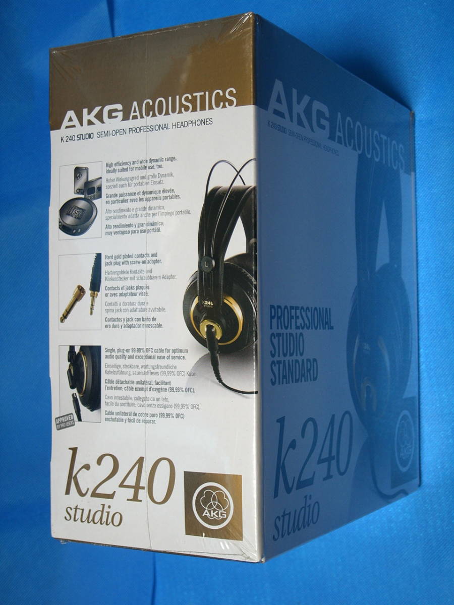★未開封・新品★AKG スタジオモニターヘッドフォン K240 studio★クセの無いフラットで聴き易い音質♪手軽にAKGサウンドを！_画像5