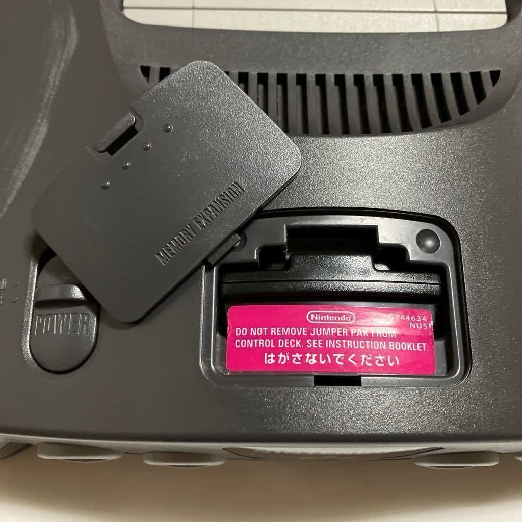 当時物 Nintendo64 本体 コントローラー アダプター AVケーブル 任天堂 ニンテンドー ゲーム機 黒 ブラック レトロ_画像5
