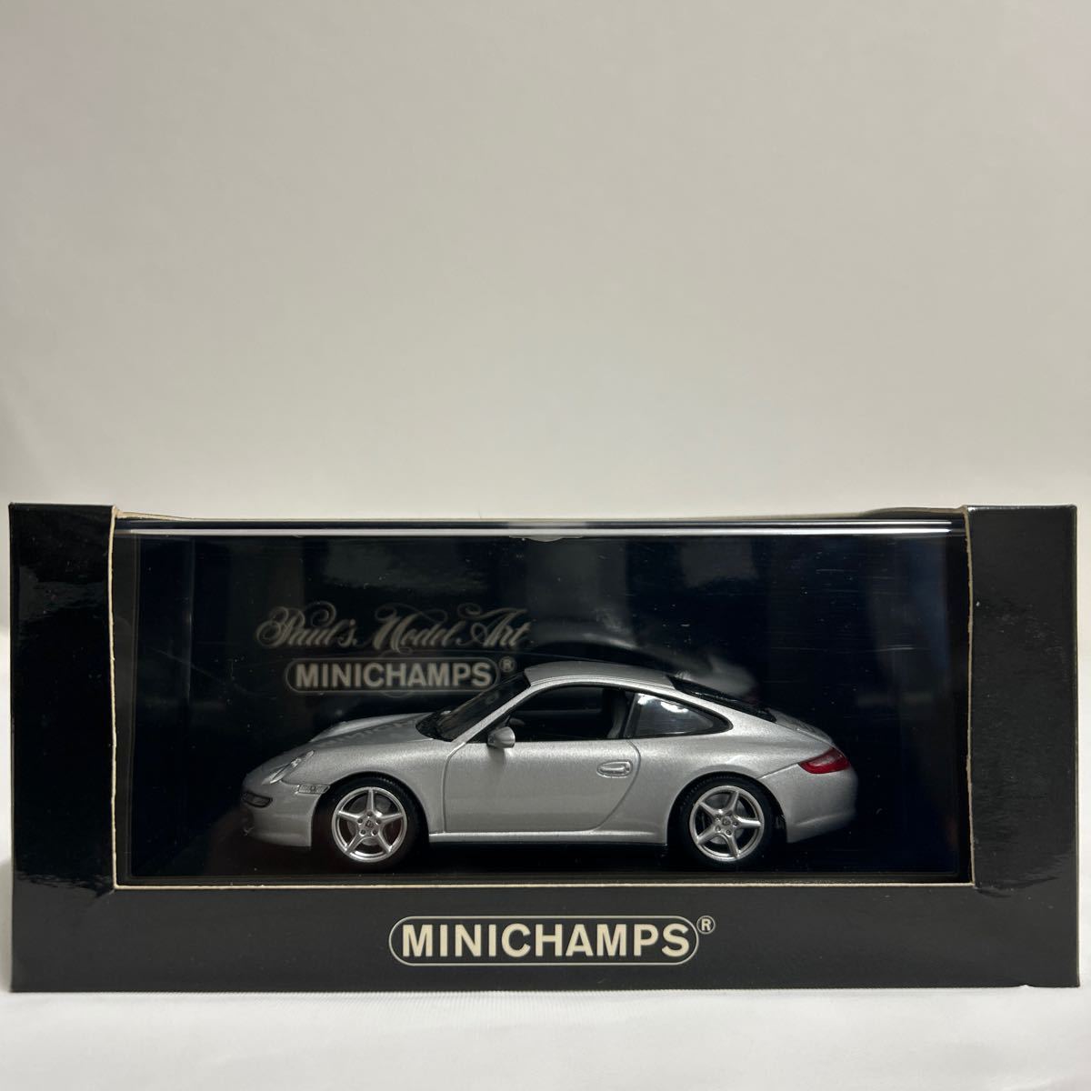 MINICHAMPS 1/43 PORSCHE 911 Carrera 4 Silver 2005 ミニチャンプス ポルシェ カレラ シルバー 997 ミニカー モデルカー_画像7