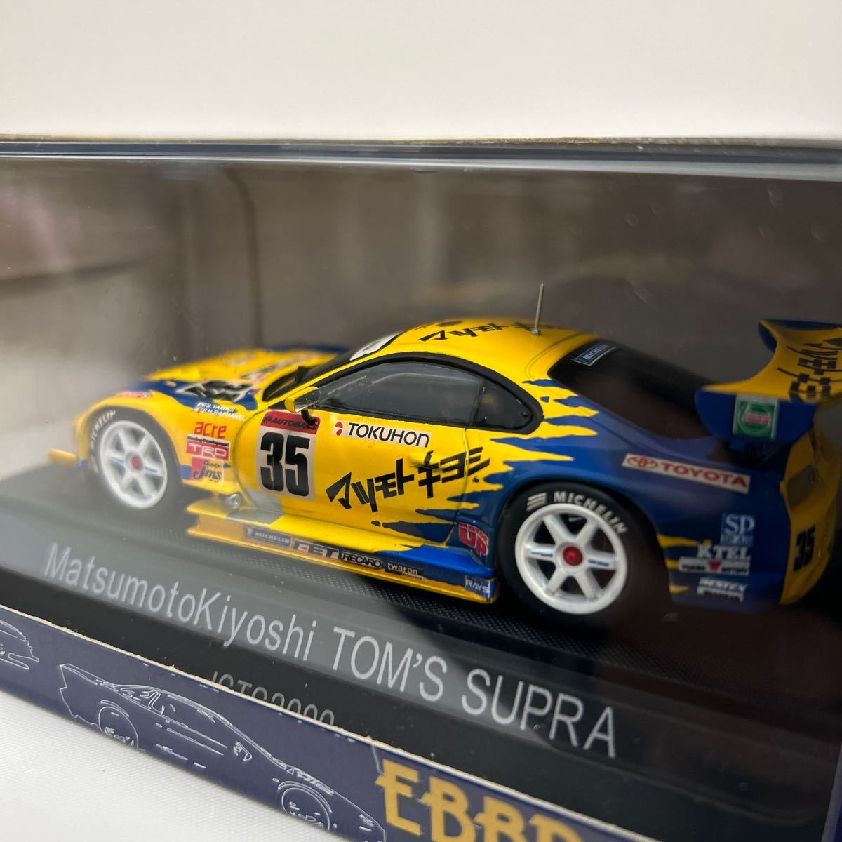 EBBRO 1/43 MATSUMOTOKIYOSHI TOM\'S TOYOTA Supra #35 JGTC 2000 год EBBRO matsu Moto kiyosi TOM`S Toyota Supra JZA80 миникар 