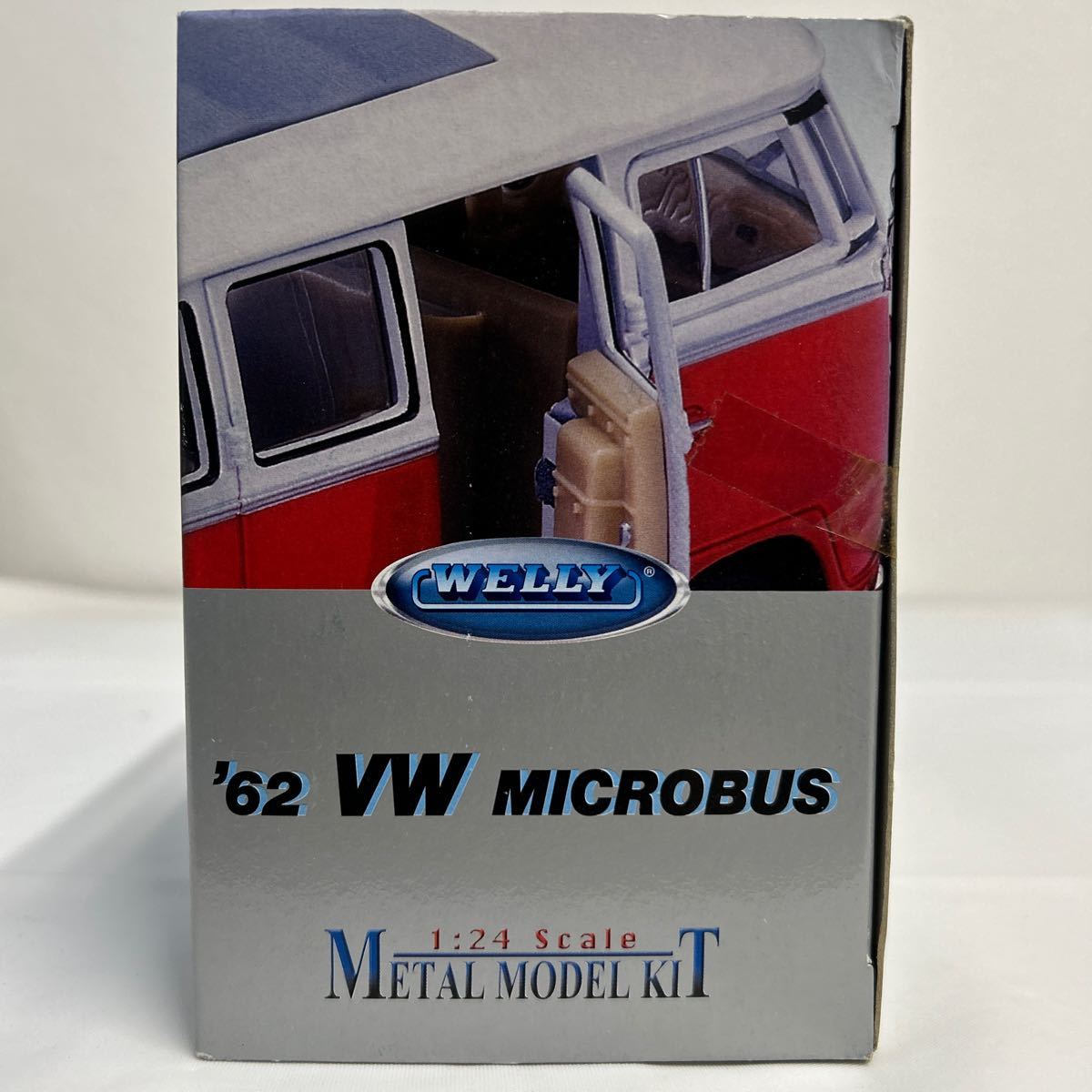 未組立 WELLY 1/24 Volkswagen Micro Bus '62 フジミ模型 フォルクスワーゲン マイクロバス 1962 メタルモデルキット ミニカー VW_画像5