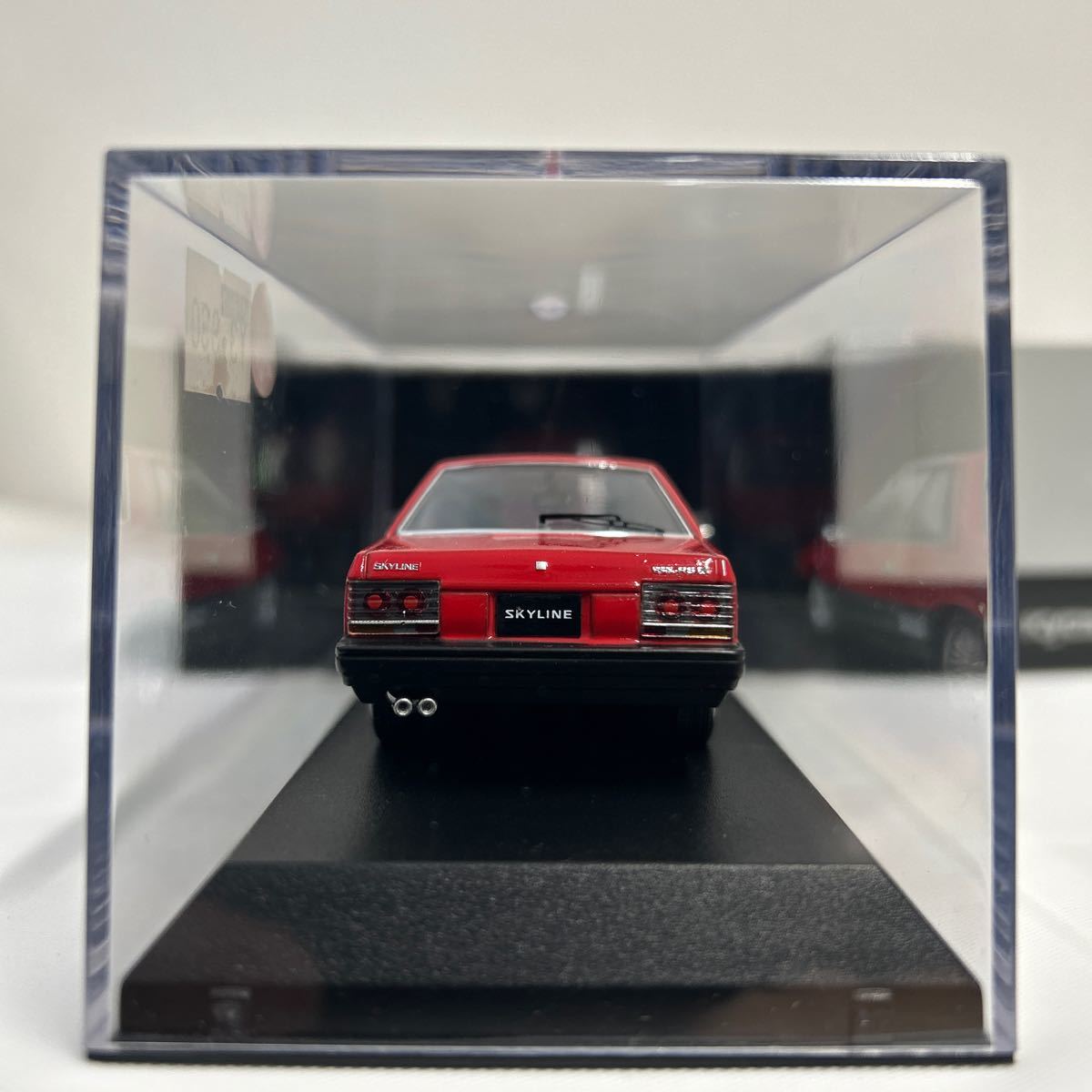 京商 1/43 NISSAN SKYLINE 2000 Turbo RS-X Red 日産スカイライン ターボ 鉄仮面 旧車 ミニカー モデルカー KDR30 R30_画像6