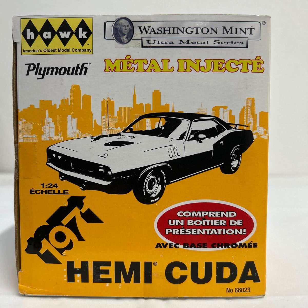 hawk 1/24 Plymouth HEMI CUDA 1971 Washington Mint プリマス クーダ ワシントンミント アメ車 完成品ミニカー モデルカー バラクーダ_画像8