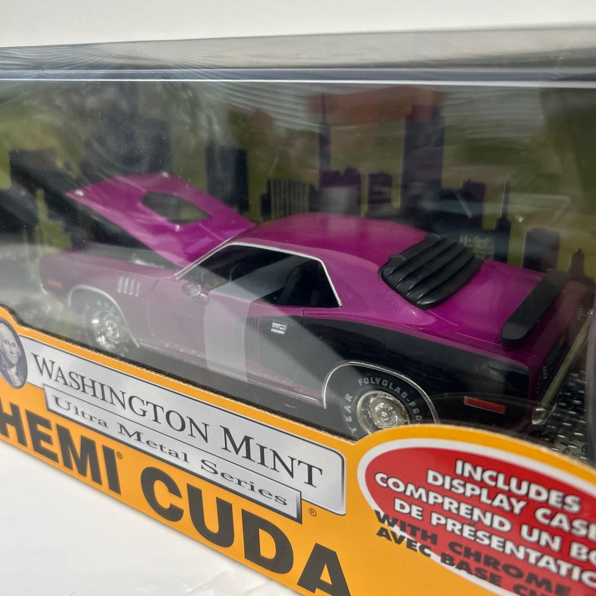 hawk 1/24 Plymouth HEMI CUDA 1971 Washington Mint プリマス クーダ ワシントンミント アメ車 完成品ミニカー モデルカー バラクーダ_画像5