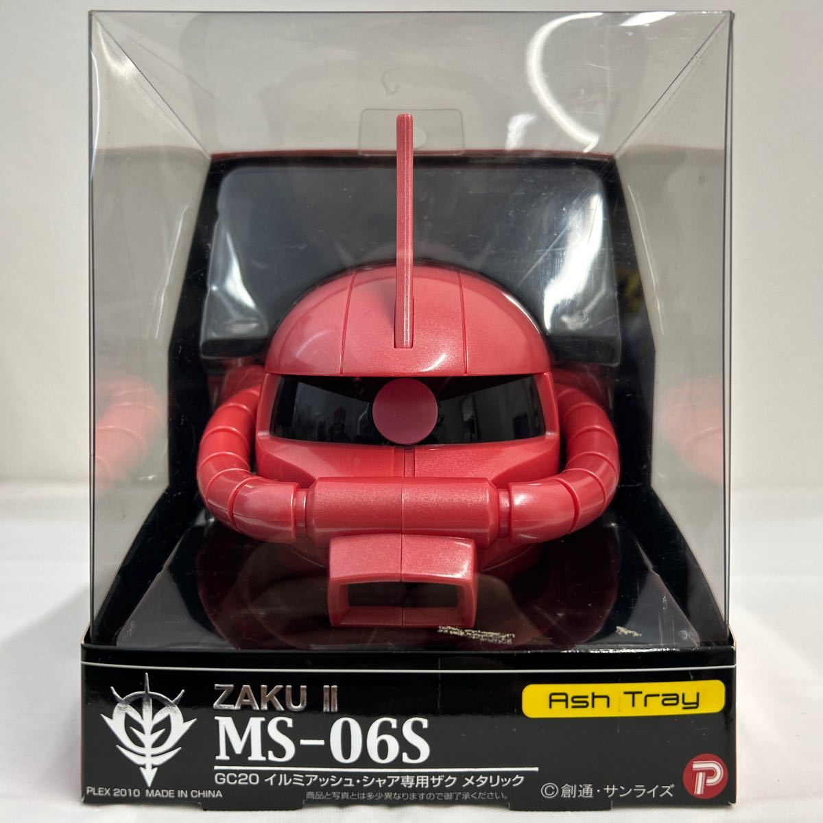 未開封 ASH TRAY ZAKU Ⅱ MS-06S イルミアッシュ シャア専用ザク メタリック 機動戦士ガンダム ヘッド フィギュア GUNDAM カー用品 グッズ