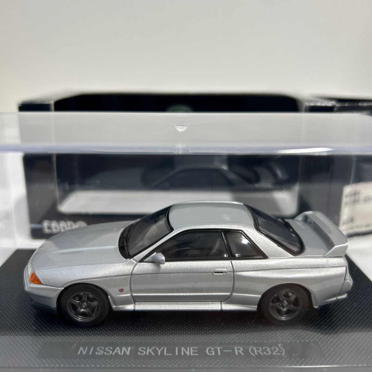 EBBRO 1/43 NISSAN SKYLINE GT-R R32 Silver エブロ 日産 スカイライン BNR32 シルバー 旧車 ミニカー モデルカー_画像3