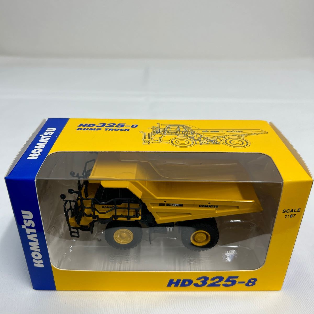 非売品 コマツ オリジナルミニチュア 1/87 KOMATSU HD325-8 DUMP TRUCK ダンプトラック 株主優待 ミニカー_画像2