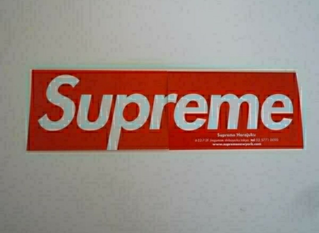 激レア★Supreme ショップカード シュプリーム 原宿 ボックス ロゴ box logo SHOP Card シュプリームボックスロゴ_画像1