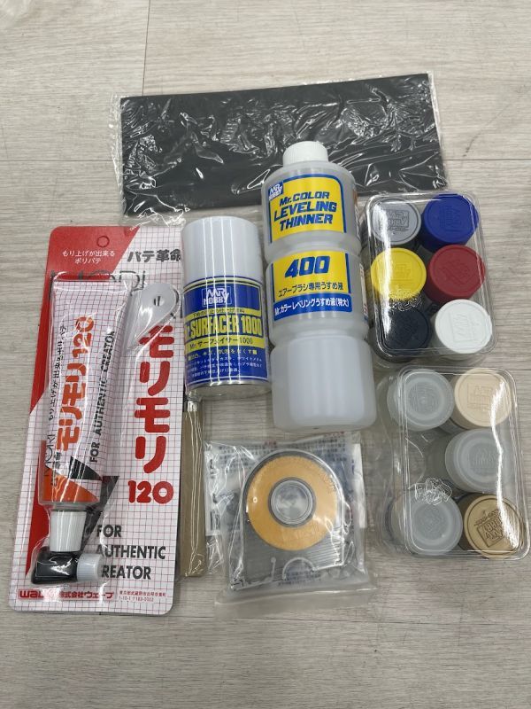 新品 未使用 クレオス Mr.リニアコンプレッサープチコン エアブラシセット Mr.HOBBY 塗装用品 まとめて 塗料 サーフェーサー 即日配送_画像6