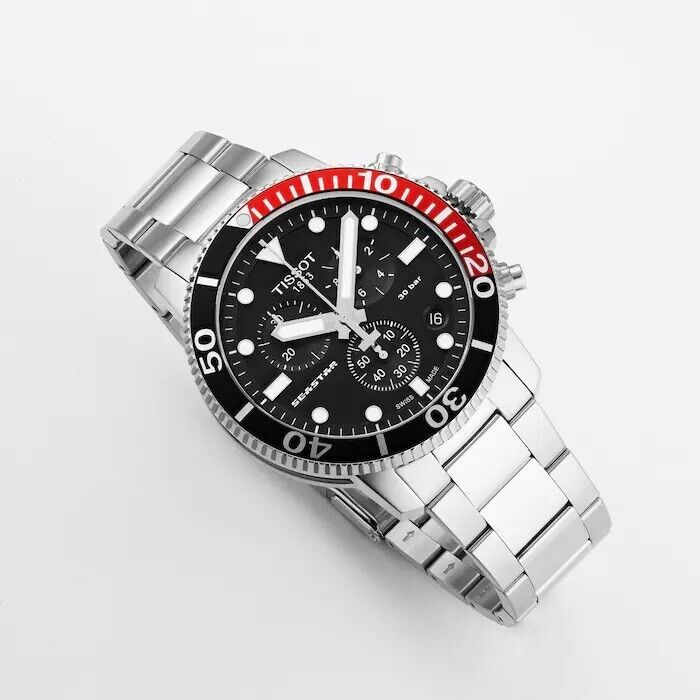 ほぼ新品 ティソ 腕時計 TISSOT シースター 1000 クロノグラフ T120.417.11.051.01 メンズ_画像5