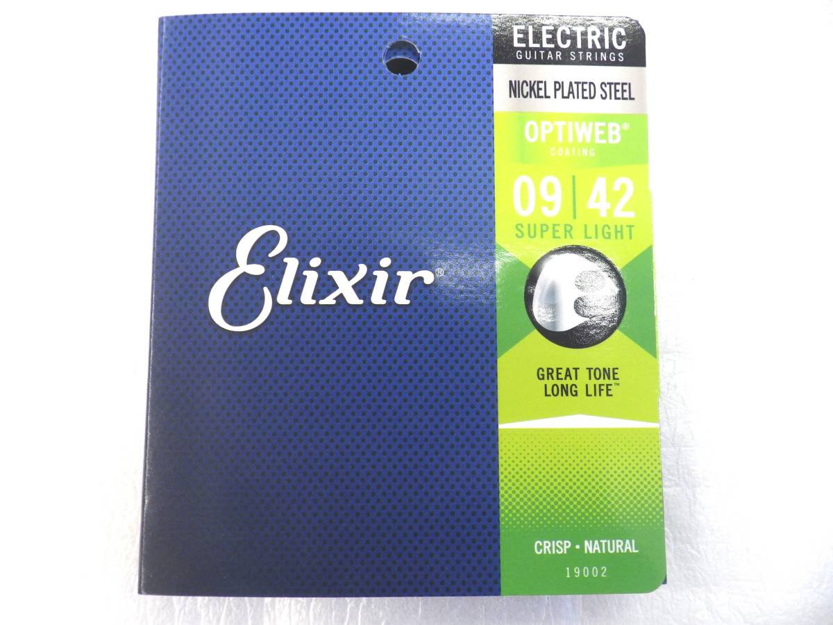 ELIXIR Elixir Струны для электрогитары OPTIWEB Покрытие Optiweb Супер Легкий #19002 Отечественный Подлинный