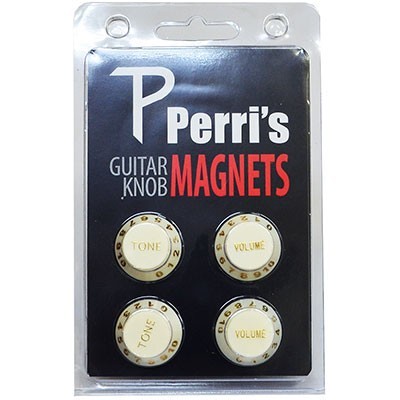Perri's ペリーズ　ギターノブ マグネット GUITAR KNOB MAGENTS WHITE　ホワイト GNM-02　オシャレなマグネット_画像1