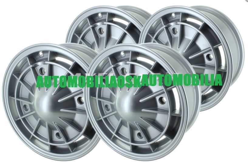  Classic Fiat 500 aluminium wheel Campagnolo replica less mo wheel 4.5x12 PCD190 4 pcs set new goods 